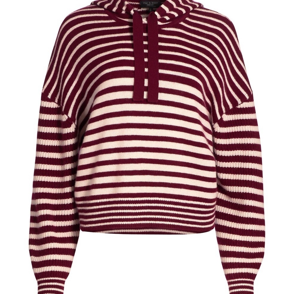 New, never worn rag & bone cashmere hooded sweater